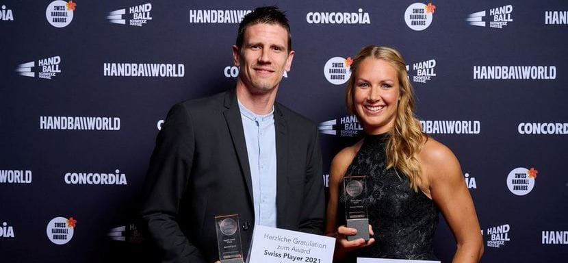 Разыгрывающий "Райн Левен" Анди Шмид и плеймейкер "Тюрингера" Керстин Кюндиг признаны лучшими гандболистами Швейцарии