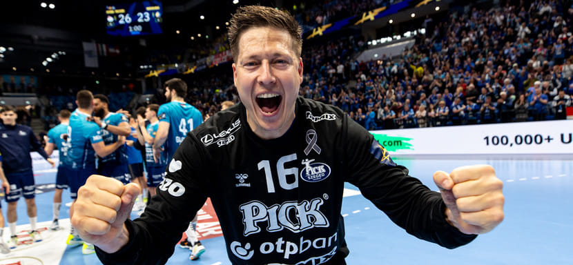 Голкипер венгерского "Пика" Роланд Миклер — автор лучшего сейва в первых матчах плей-офф Лиги чемпионов (ВИДЕО)