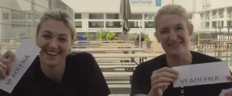 Лига чемпионов. Анна Сень и Владлена Бобровникова приняли участие в развлекательной рубрике портала ehfTV (ВИДЕО)