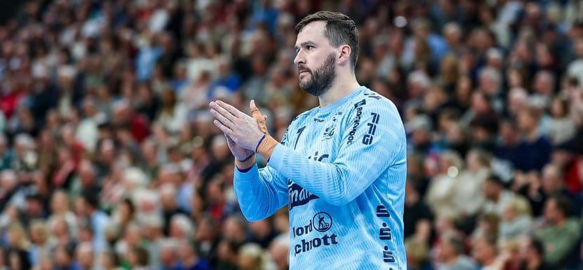 Боснийский голкипер "Фленсбурга" Беньямин Бурич — автор лучшего сейва в первых матчах плей-офф Европейской лиги (ВИДЕО)