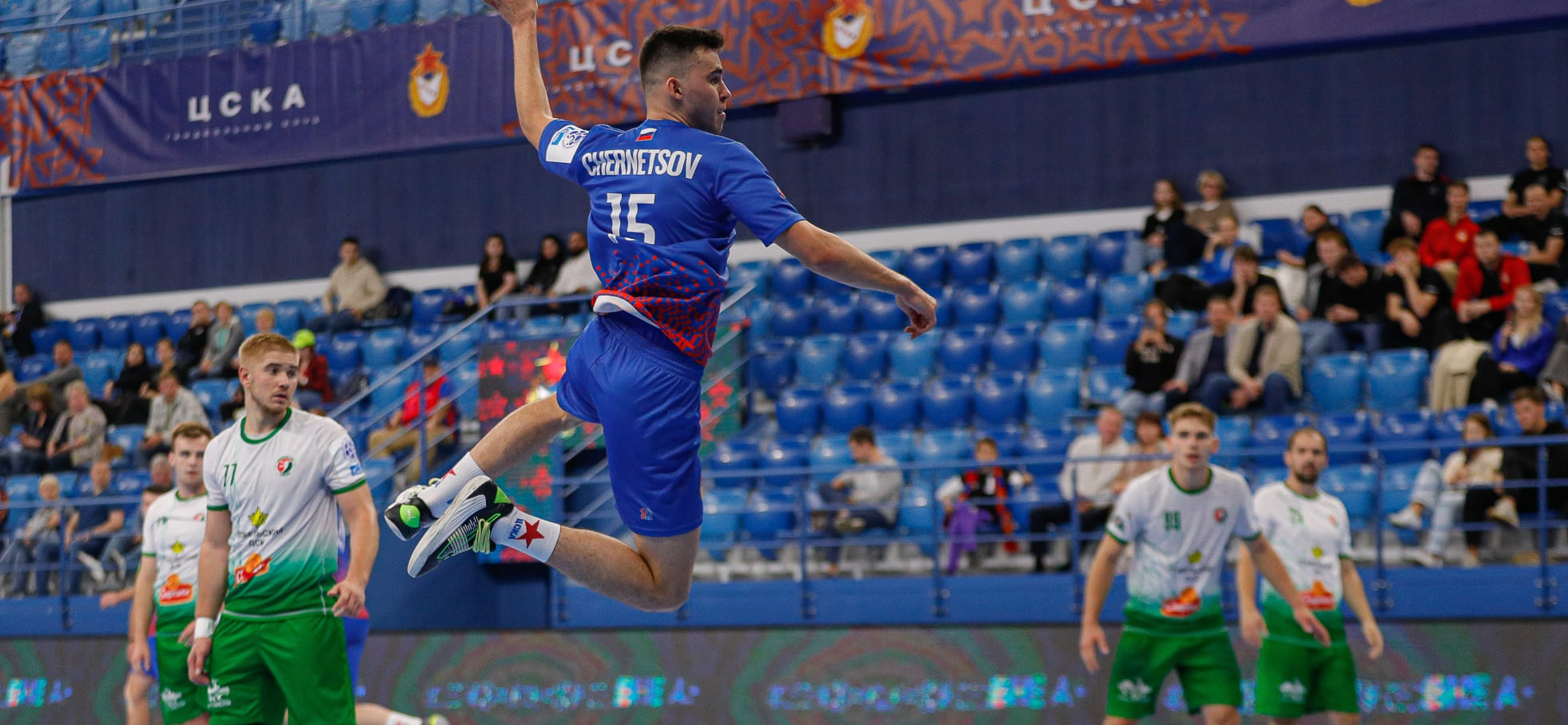 SEHA-Gazprom League. Дмитрий Чернецов после матча с "Гомелем": "Первый тайм, я считаю, провалили. Не хватило уверенности в себе, моменты запороли сами" (ВИДЕО)