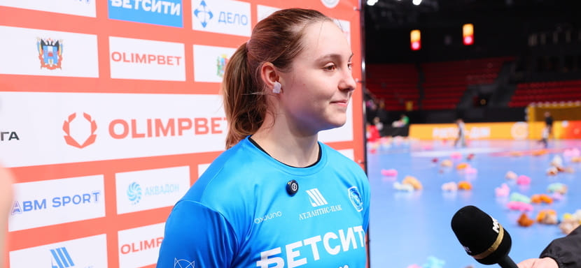 Анастасия Казьменко: "Первый тайм выдался достаточно сложным. Но мы с девочками собрались и показали всё, что можем"