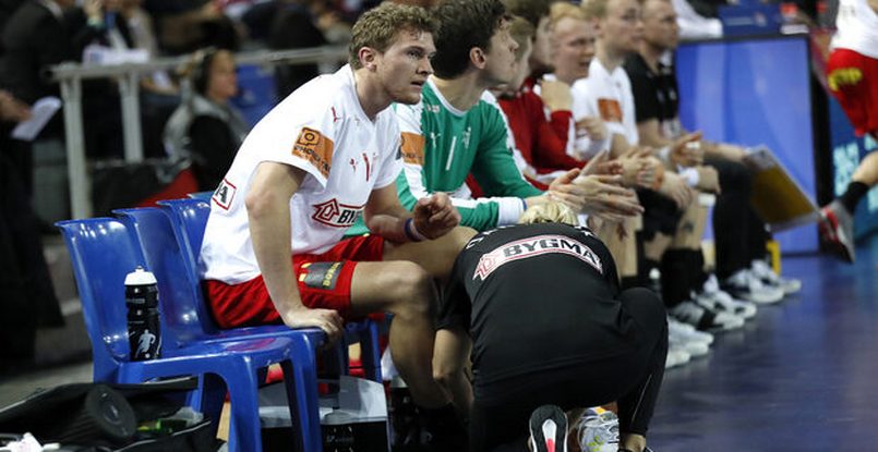 Левый крайний сборной Дании Магнус Ландин получил травму в поединке Golden League с норвежцами