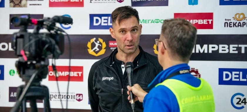 Olimpbet Суперлига. Денис Кафтин о поражении в Омске: "Начало провалили, да и игра вообще ужасной получилась" (ВИДЕО)