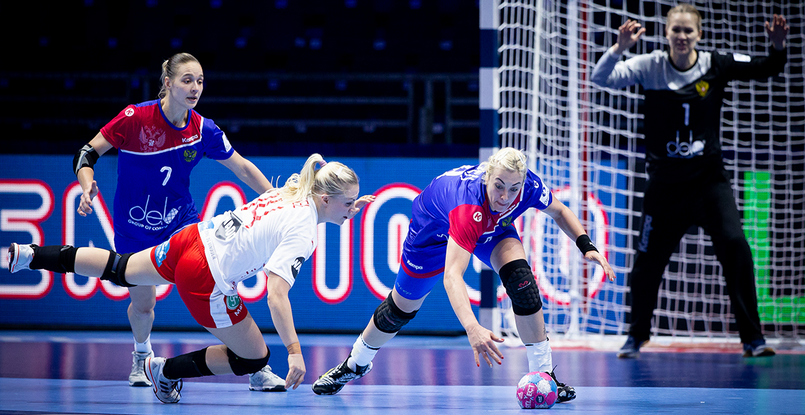 ЧЕ-2018. Сборная России после первого тайма уступает гандболисткам из Швеции