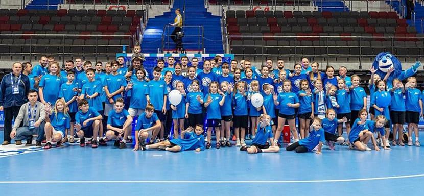 SEHA-Gazprom League. Юные гандболисты из Псковской области посетили матч турнира "Зенит" — "Пермские медведи" (ФОТО)