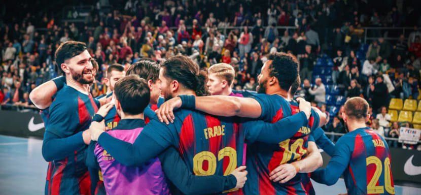 "Барселона" на выезде одолела "Нант" в первом матче 1/4 финала мужской Лиги чемпионов. Алейш Гомес отличился 9 раз