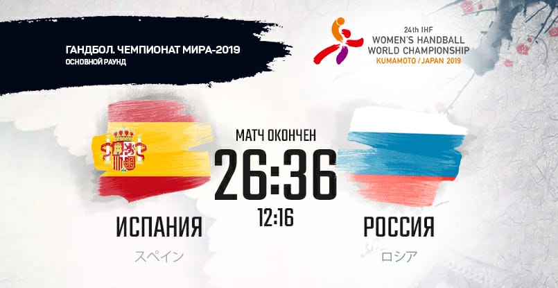 ЧМ-2019. Сборная России обыграла команду Испании в последнем туре основного раунда. Ярослава Фролова забросила девять мячей
