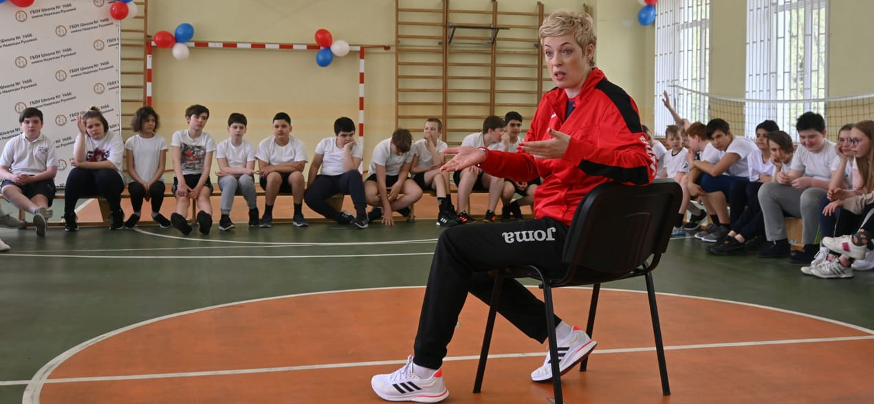 Двукратная чемпионка мира Мария Сидорова провела мастер-класс для московских школьников (ФОТО)