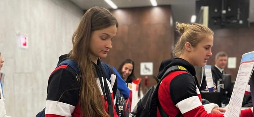 Товарищеские матчи. Женская сборная России прилетела в Минск, где проведёт два спарринга с командой Беларуси во дворце спорта "Уручье"