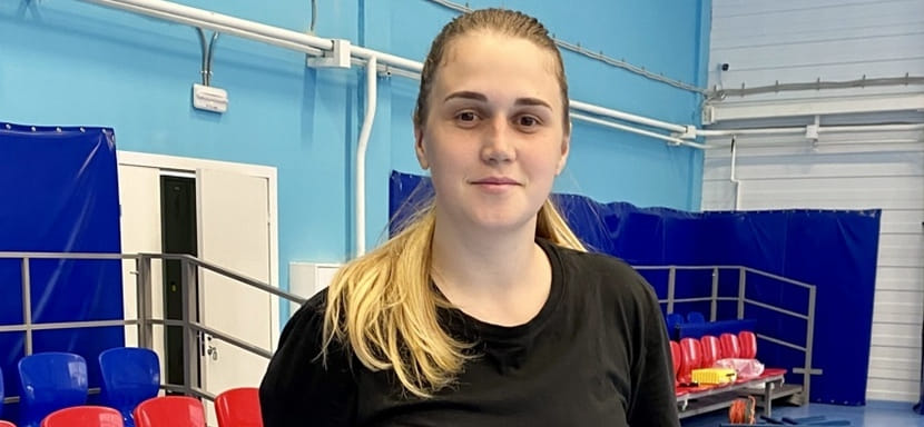 Olimpbet Суперлига. Арина Безбабных: "Из-за резких нагрузок появились проблемы с ногой. Занимаюсь отдельно, восстанавливаюсь"