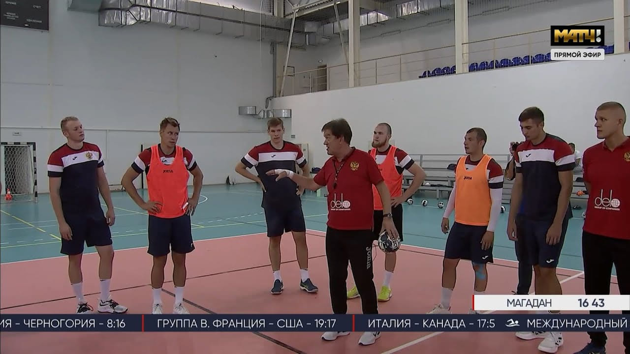 Reportage Match TV from Russian national team training camp