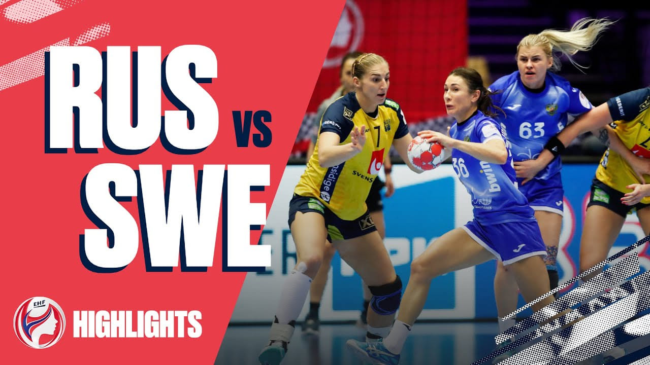 Лучшие моменты матча предварительного этапа женского ЧЕ-2020 между сборными России и Швеции