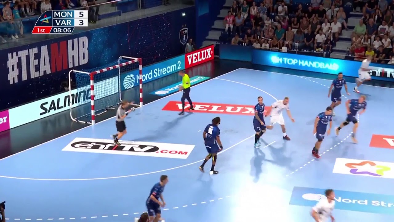 Взаимодействие игроков "Вардара" в матче Лиги чемпионов с "Монпелье"